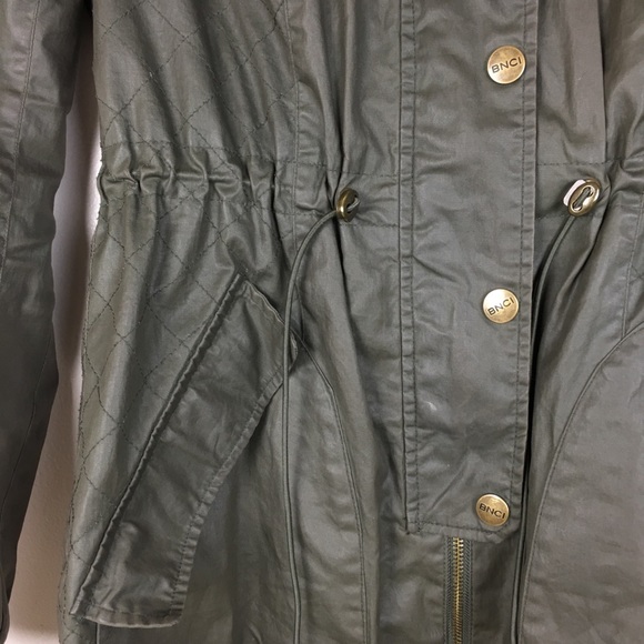 BNCI Blanc Noir Olive Quilted Utility Jacket - Picture 6 of 8